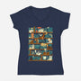 Library Magic School-womens v-neck tee-TaylorRoss1