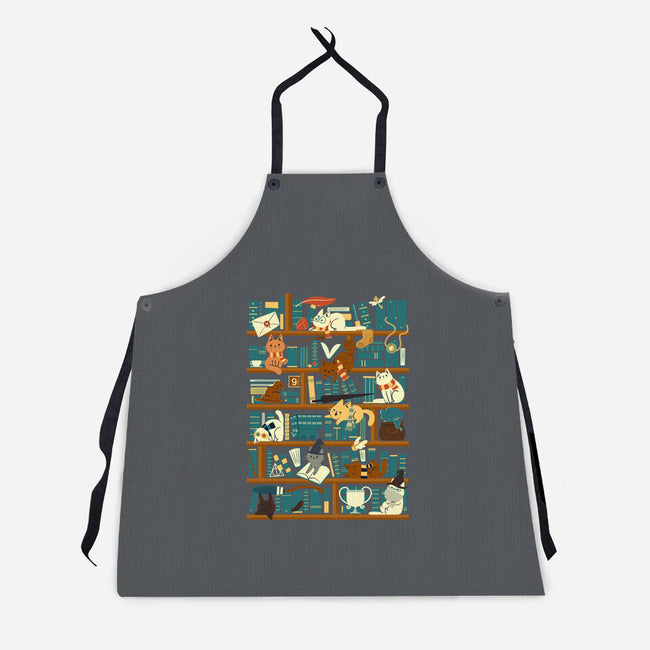 Library Magic School-unisex kitchen apron-TaylorRoss1