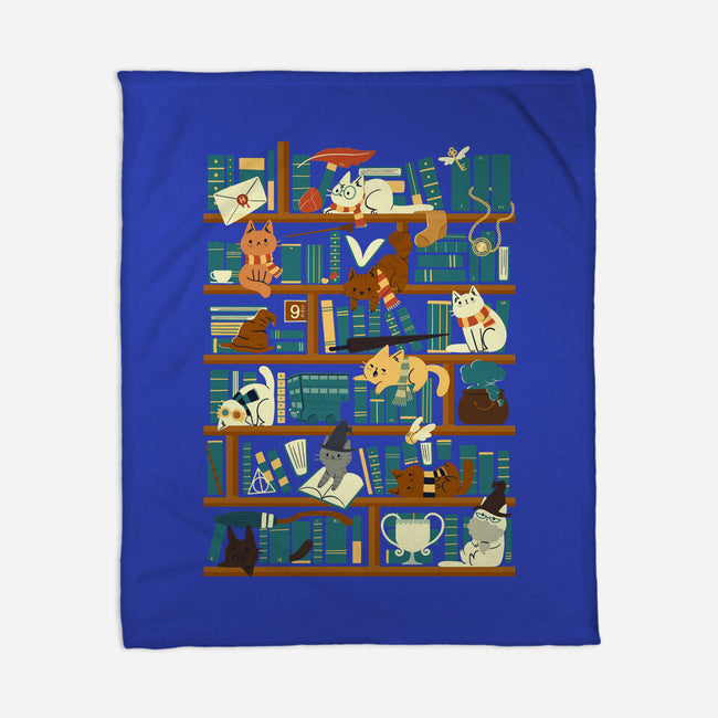 Library Magic School-none fleece blanket-TaylorRoss1