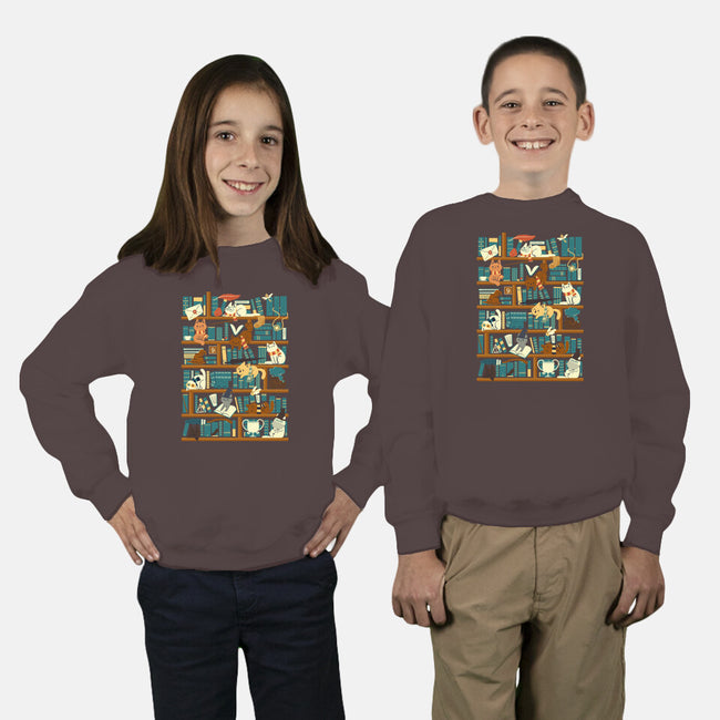 Library Magic School-youth crew neck sweatshirt-TaylorRoss1