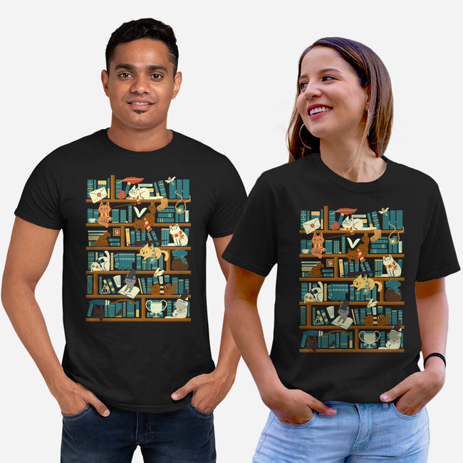 Library Magic School-unisex basic tee-TaylorRoss1