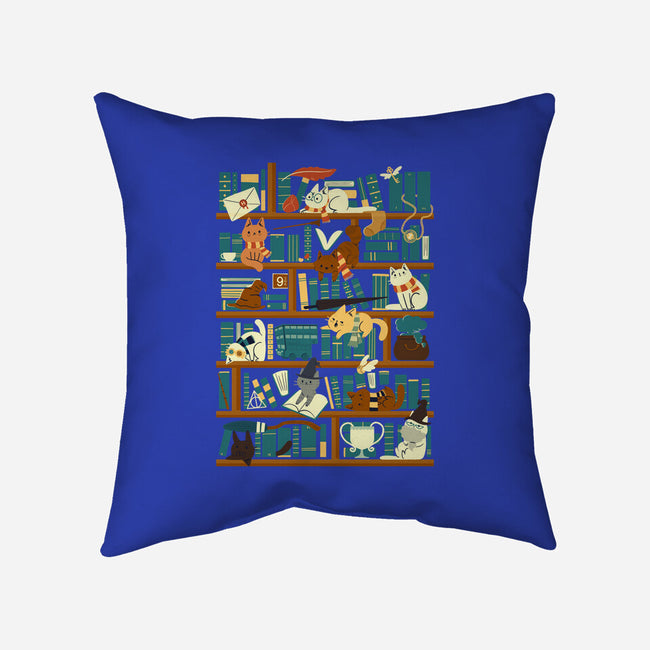 Library Magic School-none removable cover w insert throw pillow-TaylorRoss1