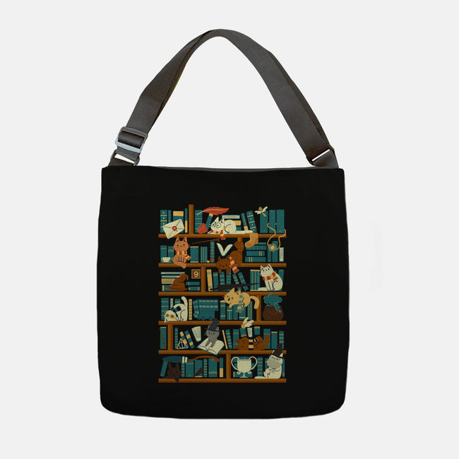 Library Magic School-none adjustable tote-TaylorRoss1