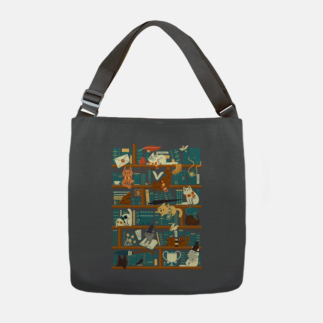 Library Magic School-none adjustable tote-TaylorRoss1