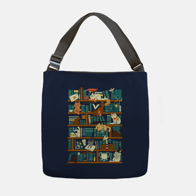 Library Magic School-none adjustable tote-TaylorRoss1