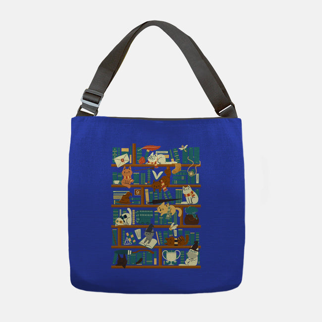 Library Magic School-none adjustable tote-TaylorRoss1