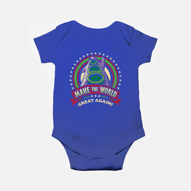 Make The World Great-baby basic onesie-Olipop