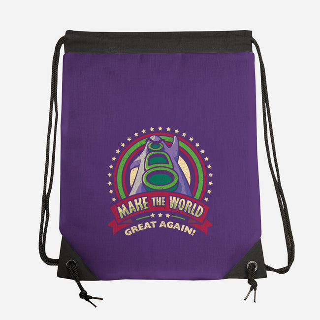 Make The World Great-none drawstring bag-Olipop