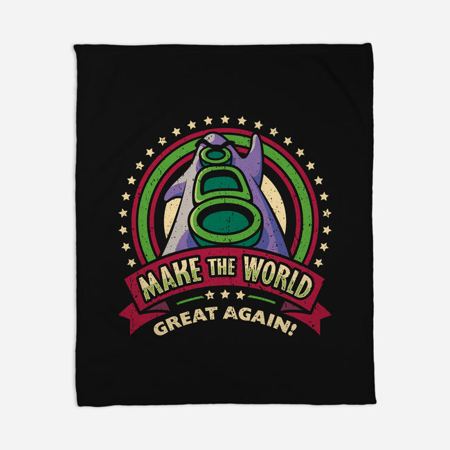 Make The World Great-none fleece blanket-Olipop
