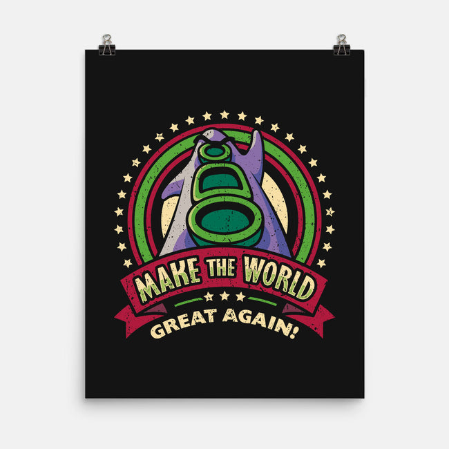 Make The World Great-none matte poster-Olipop