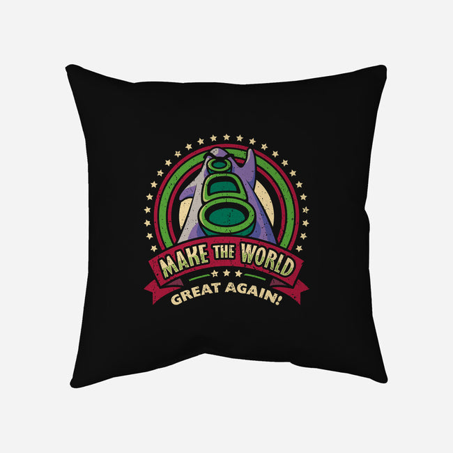 Make The World Great-none removable cover throw pillow-Olipop