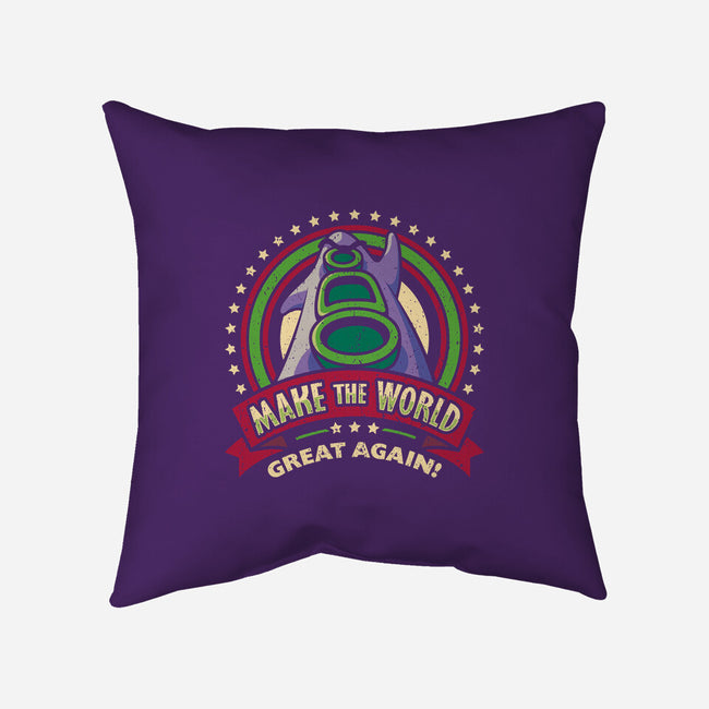 Make The World Great-none removable cover throw pillow-Olipop