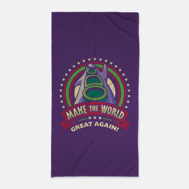 Make The World Great-none beach towel-Olipop