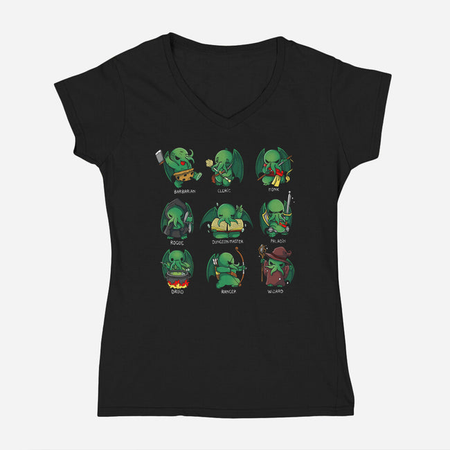 Demon Role Play-womens v-neck tee-Vallina84