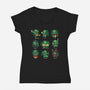 Demon Role Play-womens v-neck tee-Vallina84