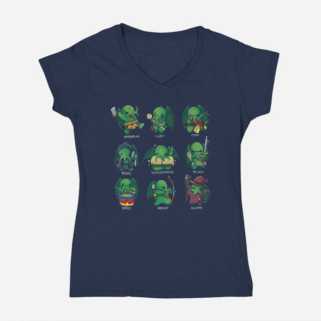 Demon Role Play-womens v-neck tee-Vallina84