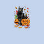Cat Leaves and Pumpkins-unisex crew neck sweatshirt-DrMonekers