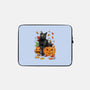 Cat Leaves and Pumpkins-none zippered laptop sleeve-DrMonekers