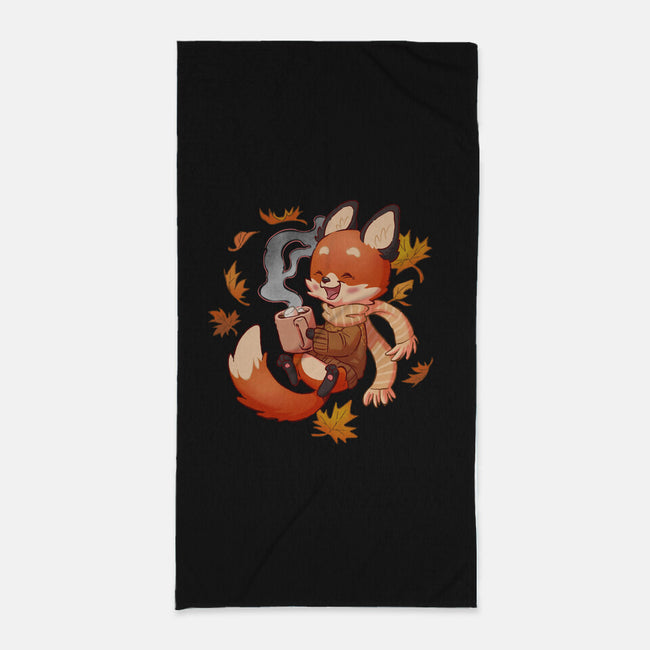 Cozy Fox Fall-none beach towel-DoOomcat