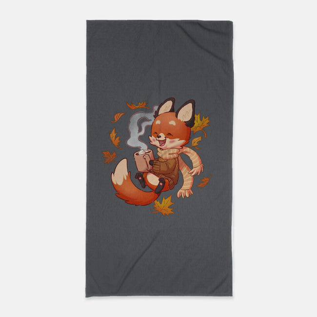Cozy Fox Fall-none beach towel-DoOomcat