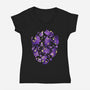 Cat Star-womens v-neck tee-Vallina84