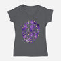 Cat Star-womens v-neck tee-Vallina84
