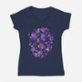 Cat Star-womens v-neck tee-Vallina84