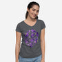 Cat Star-womens v-neck tee-Vallina84