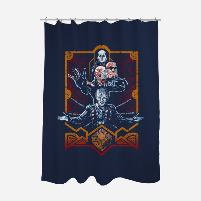 Enter The Cenobites-none polyester shower curtain-daobiwan