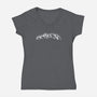 Hallownest-womens v-neck tee-Phi