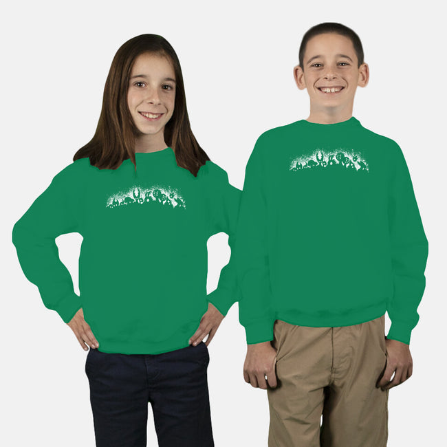 Hallownest-youth crew neck sweatshirt-Phi
