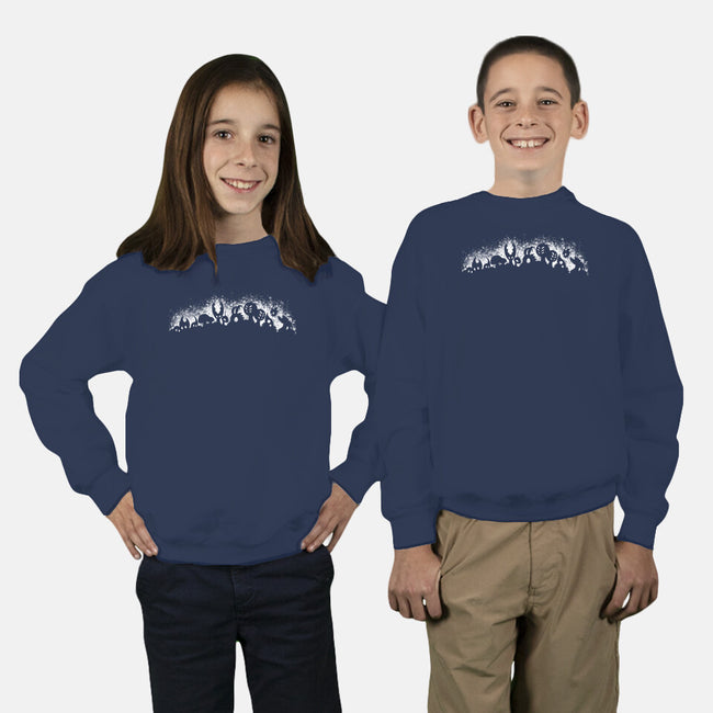 Hallownest-youth crew neck sweatshirt-Phi