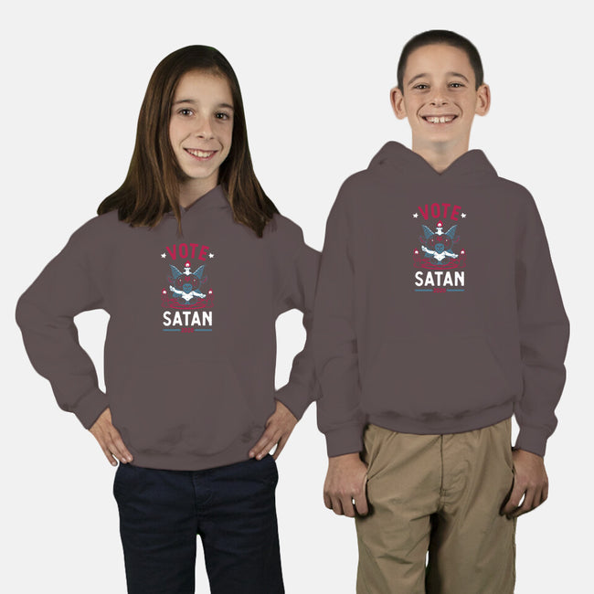 Vote Satan 2020-youth pullover sweatshirt-Nemons