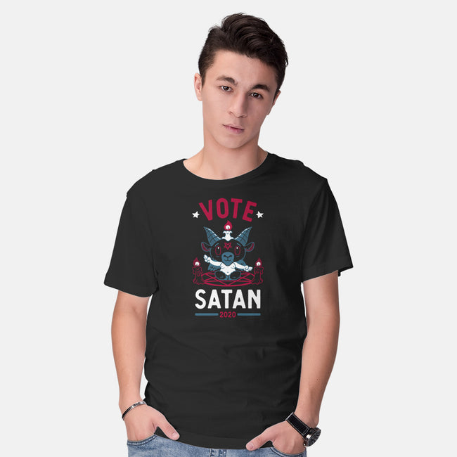 Vote Satan 2020-mens basic tee-Nemons