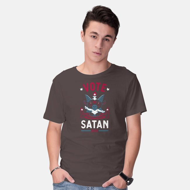 Vote Satan 2020-mens basic tee-Nemons