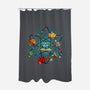 Chemical Dice-none polyester shower curtain-Vallina84
