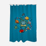 Chemical Dice-none polyester shower curtain-Vallina84