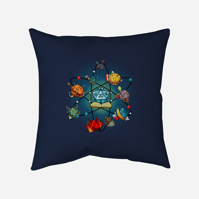 Chemical Dice-none non-removable cover w insert throw pillow-Vallina84