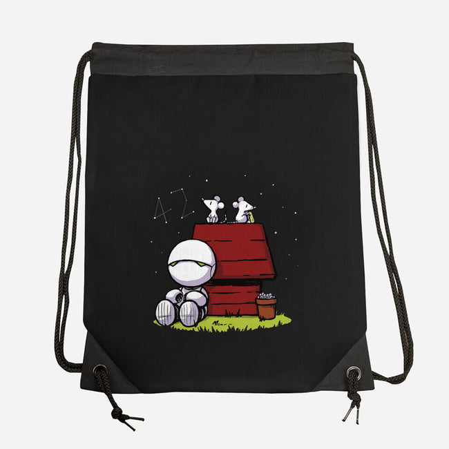 Marvin Peanuts-none drawstring bag-BlancaVidal