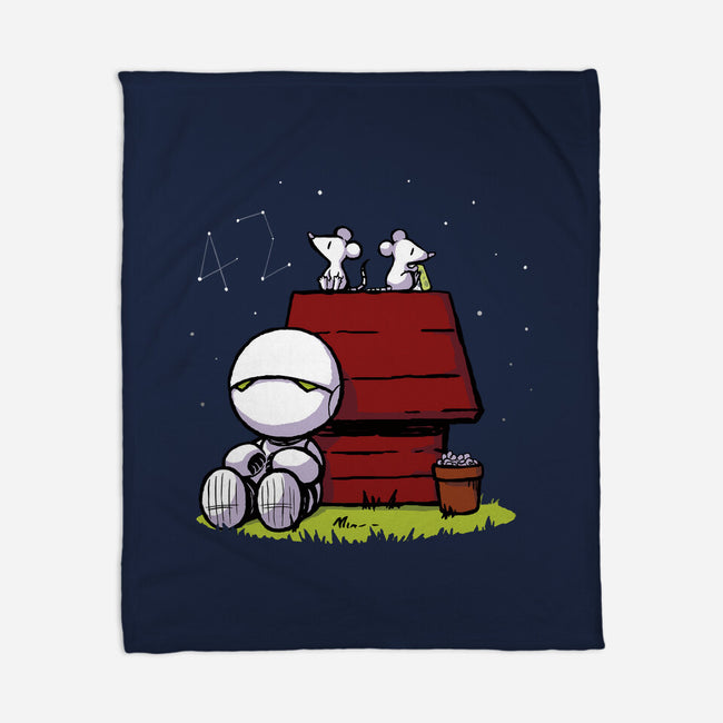 Marvin Peanuts-none fleece blanket-BlancaVidal