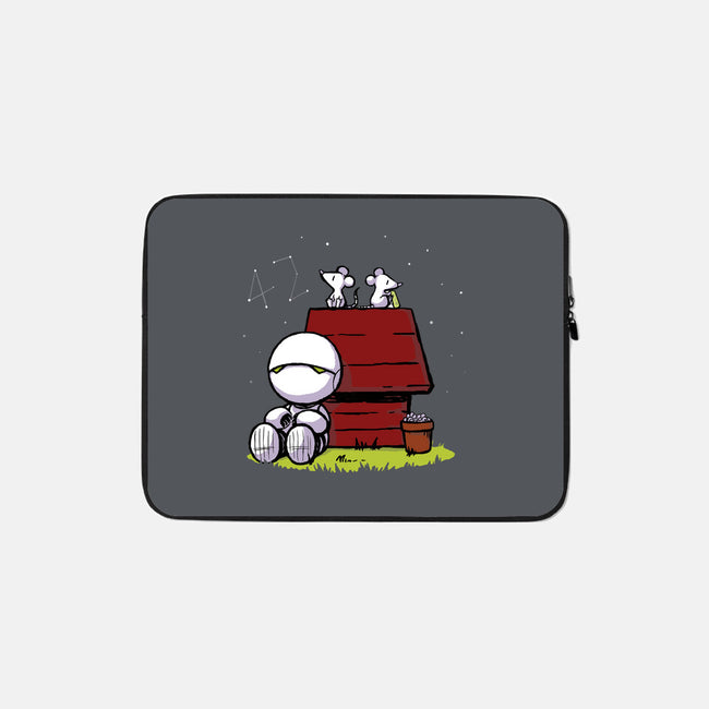 Marvin Peanuts-none zippered laptop sleeve-BlancaVidal