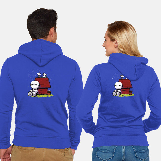 Marvin Peanuts-unisex zip-up sweatshirt-BlancaVidal