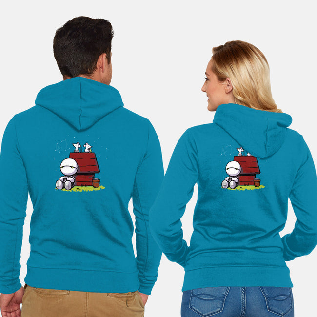 Marvin Peanuts-unisex zip-up sweatshirt-BlancaVidal