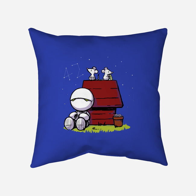 Marvin Peanuts-none removable cover w insert throw pillow-BlancaVidal