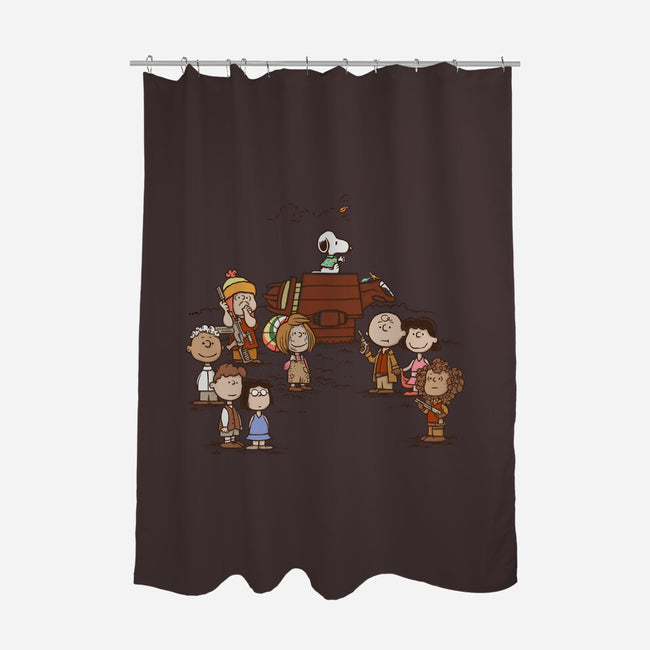 I Am A Leaf On The Wind-none polyester shower curtain-kg07