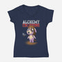 Alchemy Crossing-womens v-neck tee-BlancaVidal