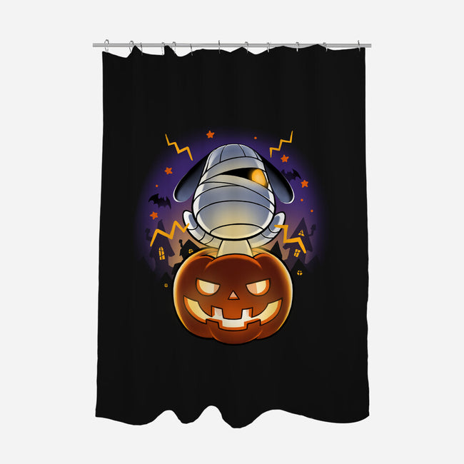 Halloween Island-none polyester shower curtain-BlancaVidal