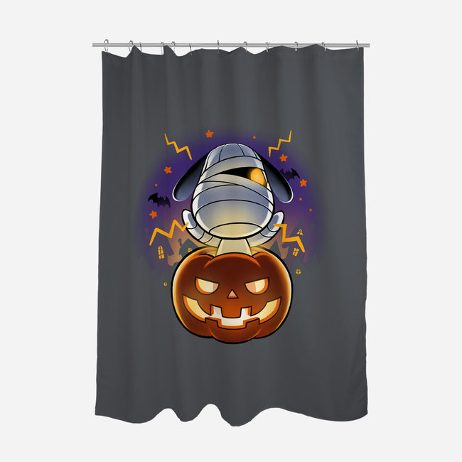 Halloween Island-none polyester shower curtain-BlancaVidal