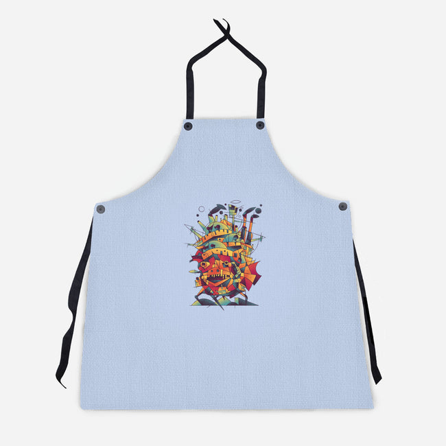 Abstract Castle-unisex kitchen apron-victorsbeard