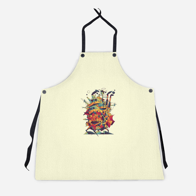 Abstract Castle-unisex kitchen apron-victorsbeard